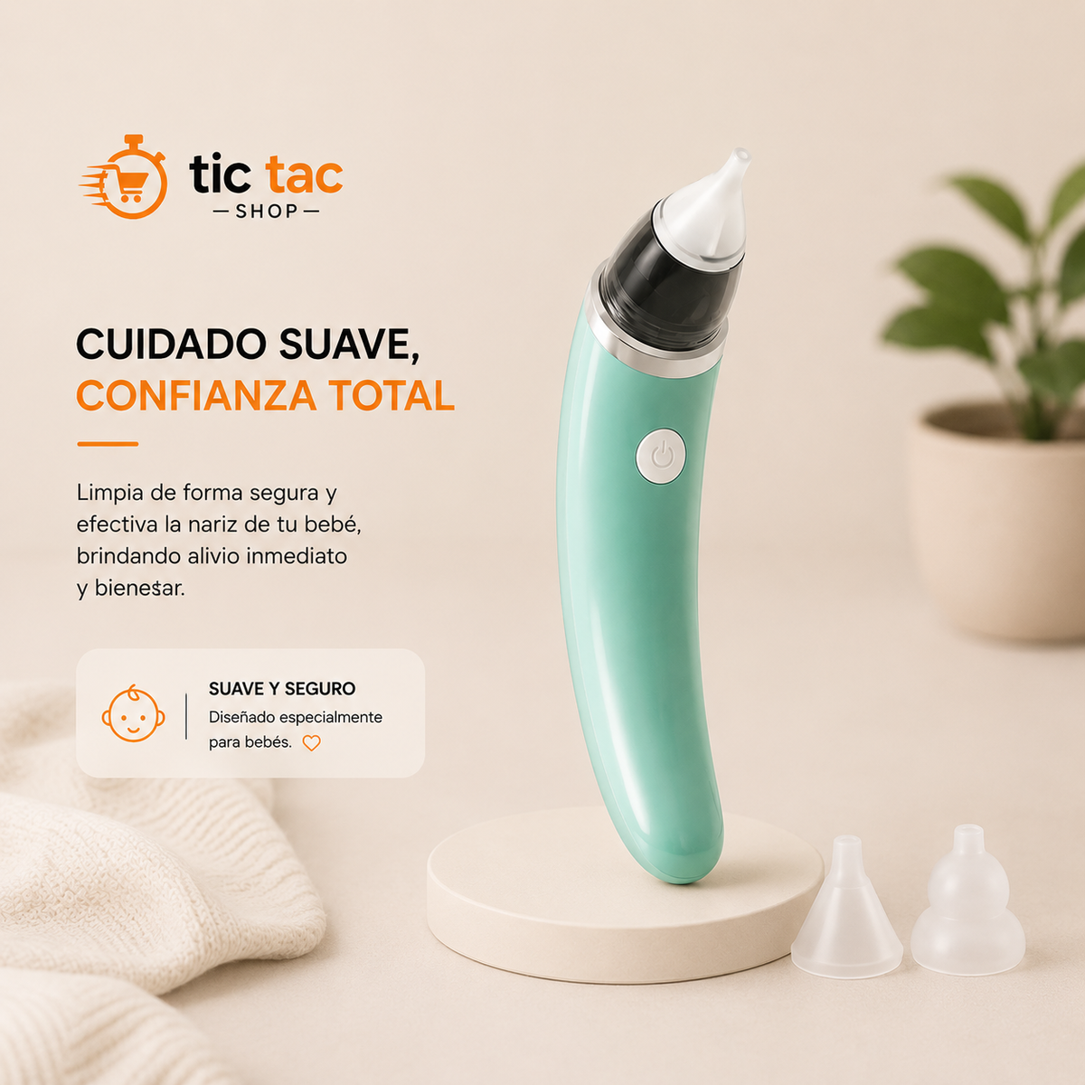 Aspirador nasal para bebé Extractor Moco