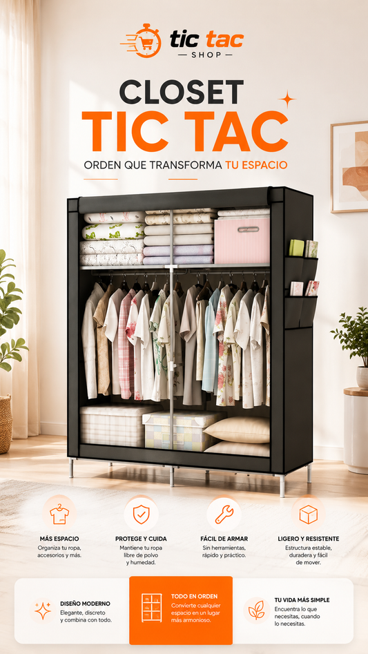 ORGANIZADOR DE ROPA ARMABLE/CLOSET